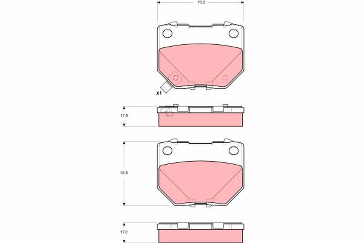 Placute frana TRW GDB3308