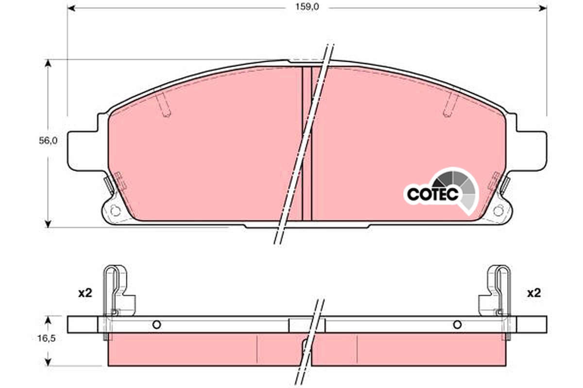 Placute frana TRW GDB3312