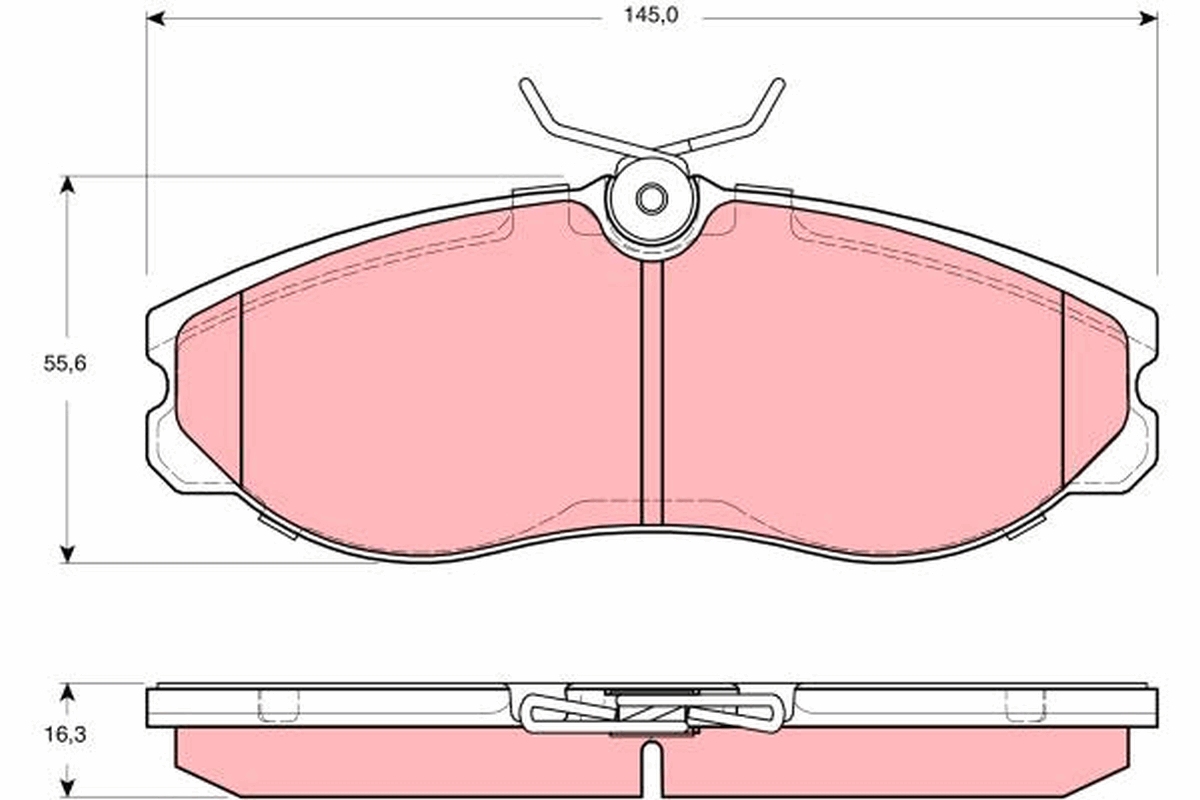 Placute frana TRW GDB3313