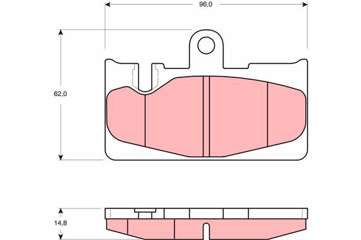 Placute frana TRW GDB3323