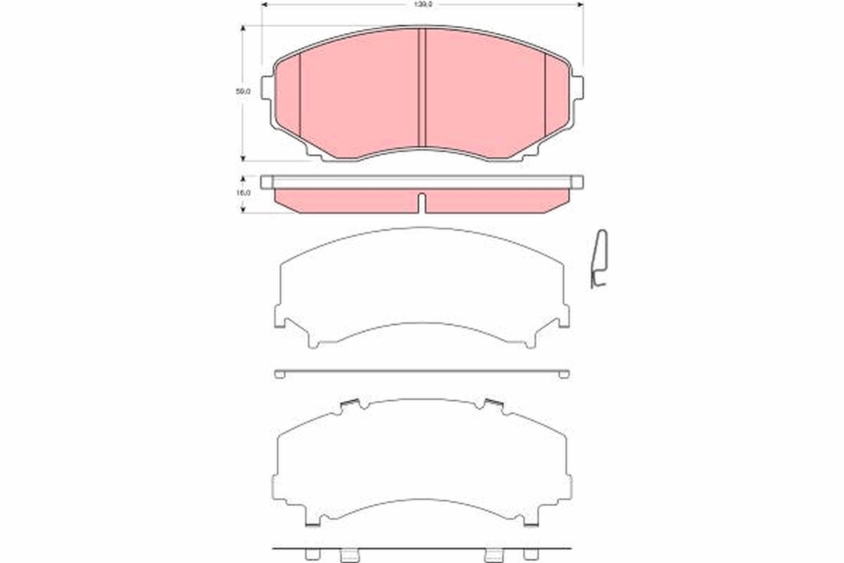 Placute frana TRW GDB3326