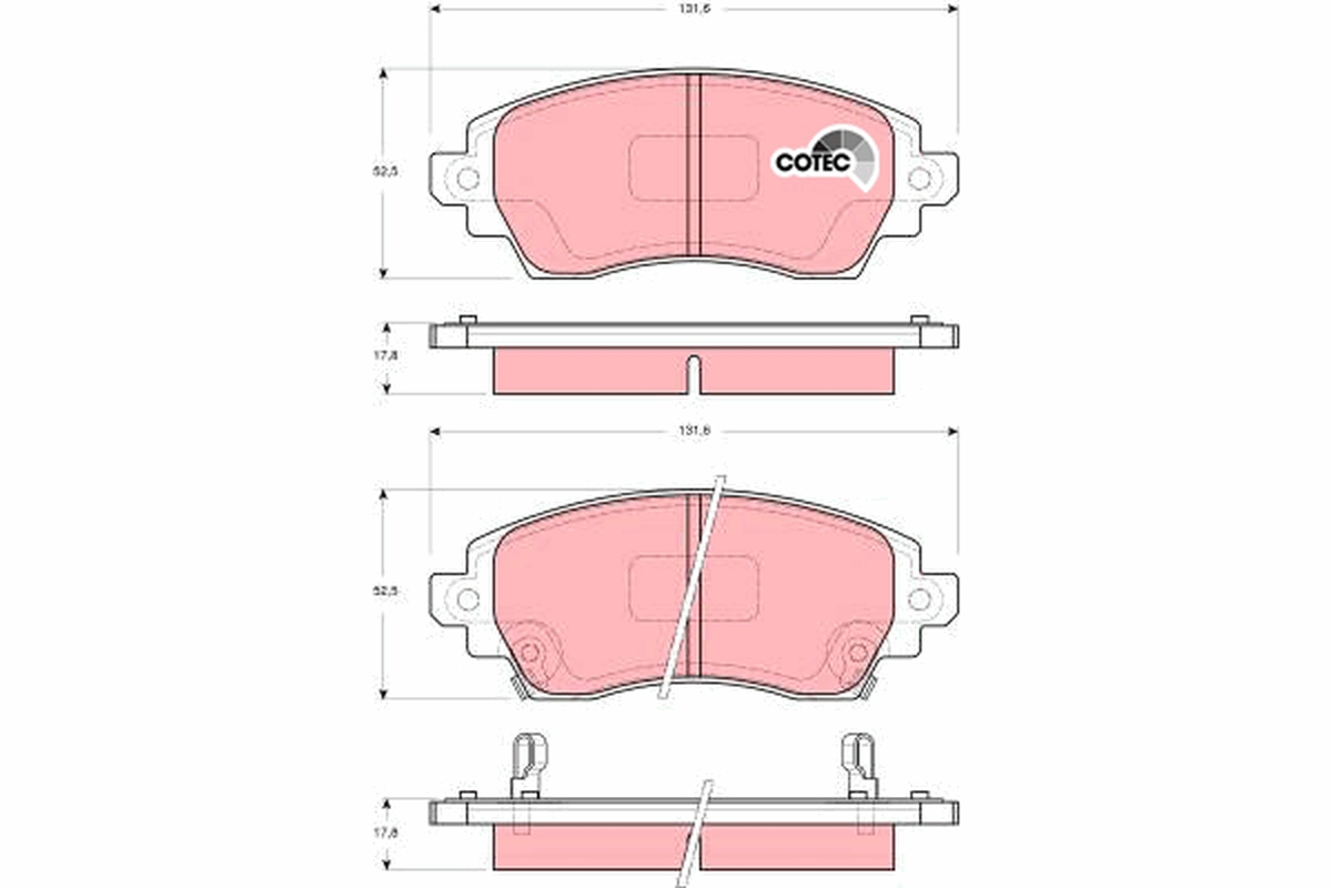 Placute frana TRW GDB3333