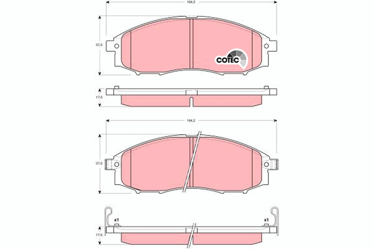 Placute frana TRW GDB3340