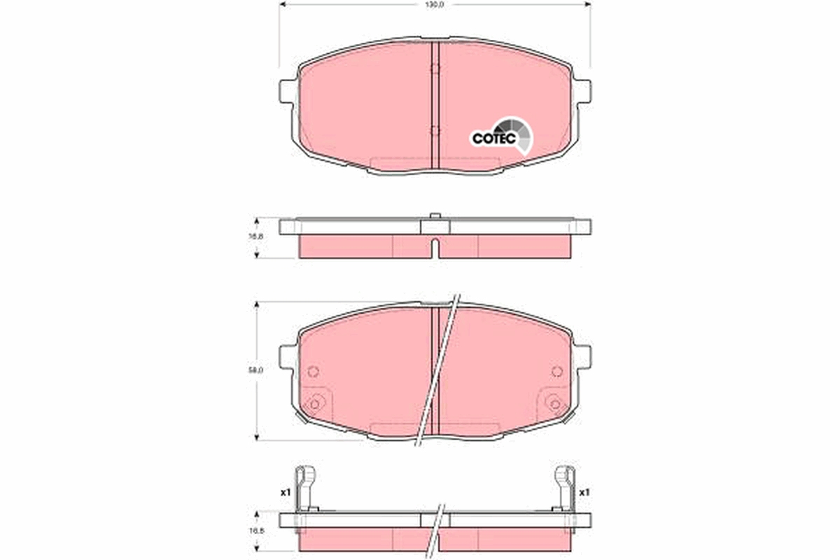Placute frana TRW GDB3342