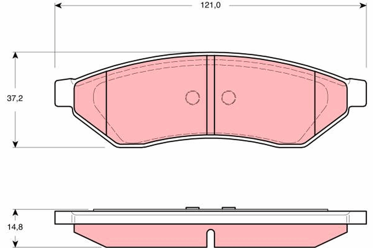 Placute frana TRW GDB3346