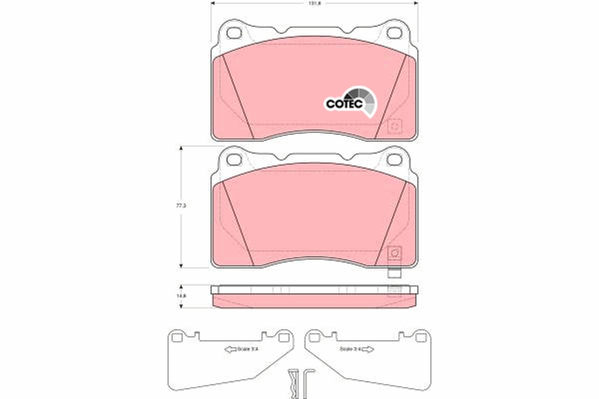 Placute frana TRW GDB3349