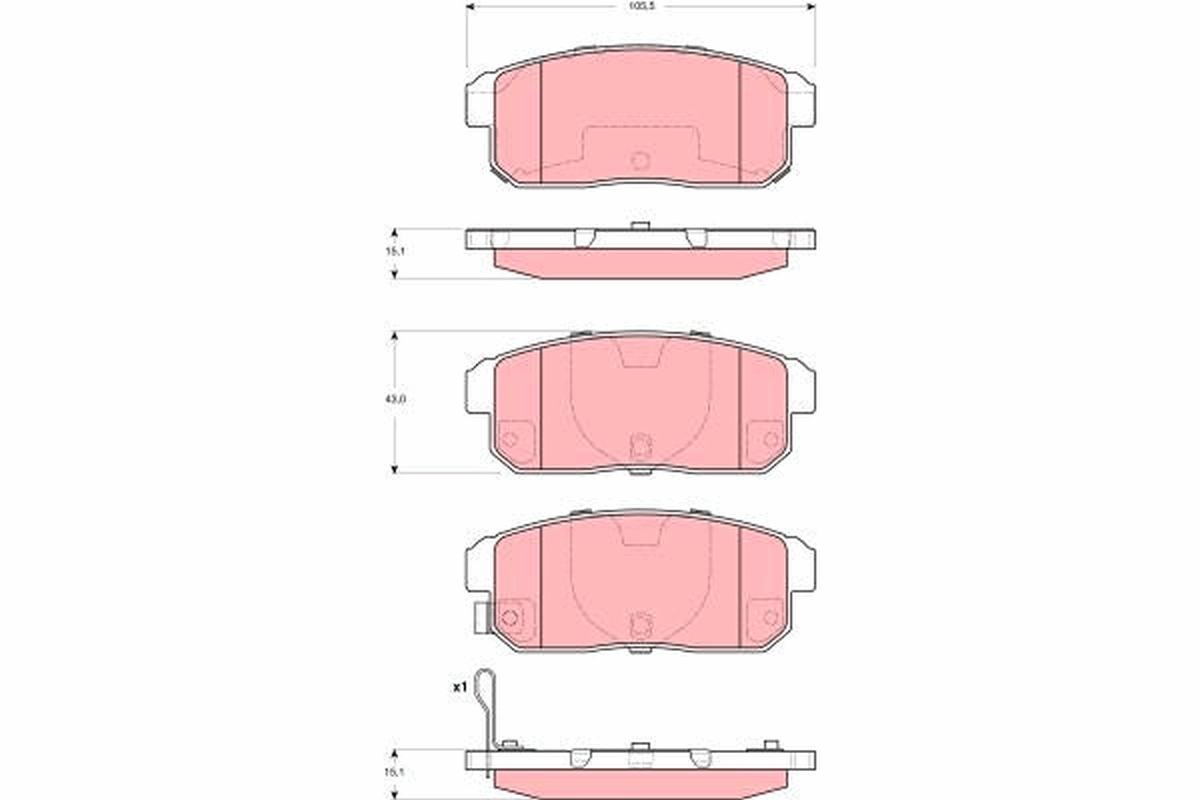 Placute frana TRW GDB3357