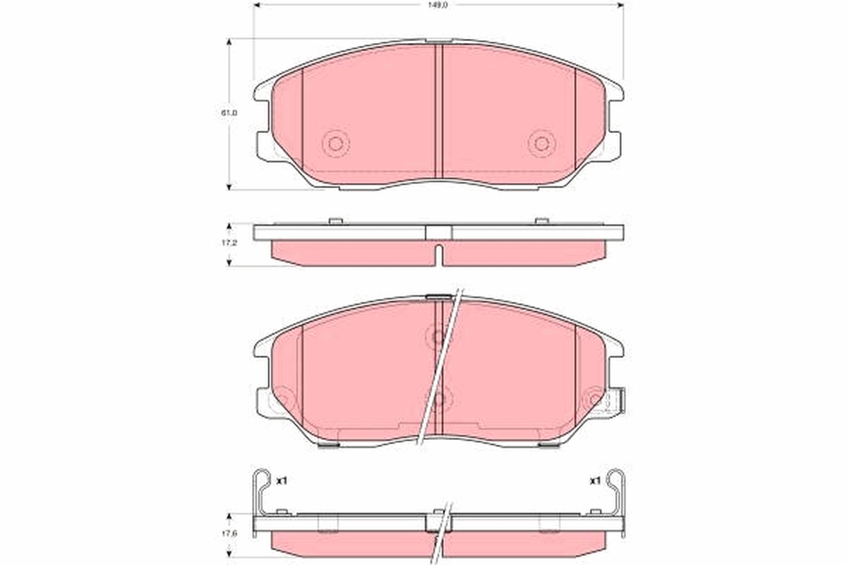 Placute frana TRW GDB3360
