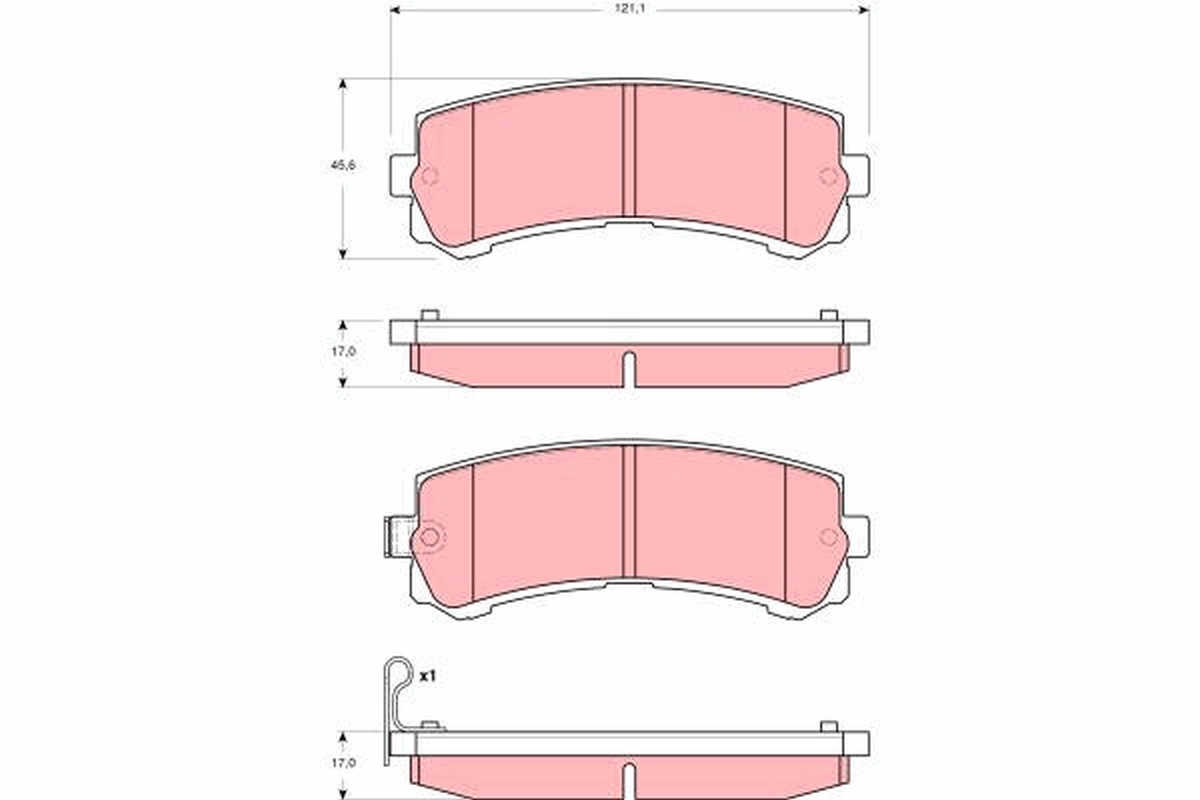 Placute frana TRW GDB3362