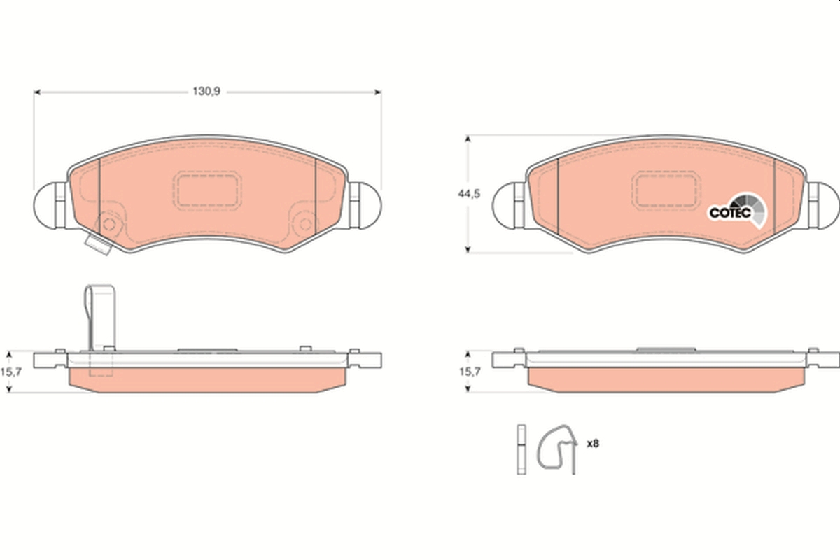 Placute frana TRW GDB3363