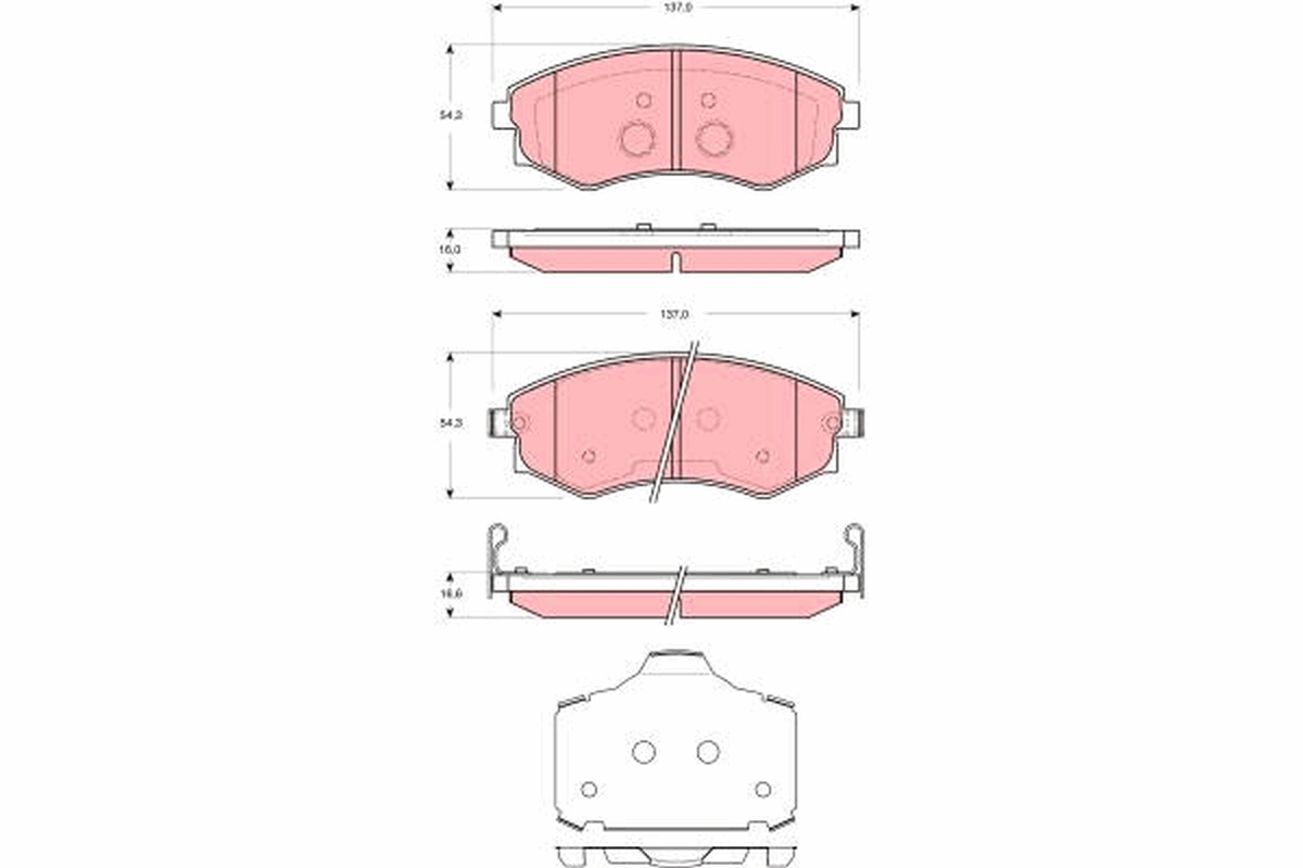 Placute frana TRW GDB3365