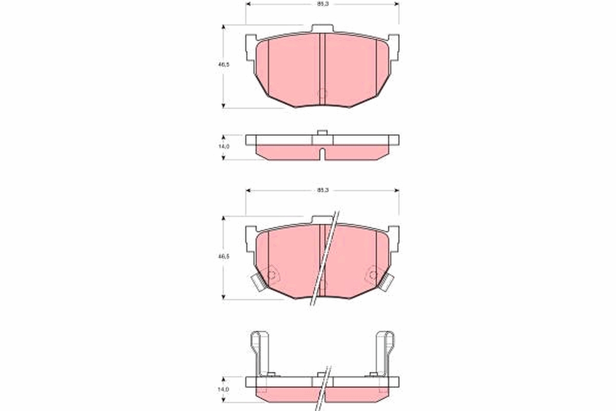 Placute frana TRW GDB3368