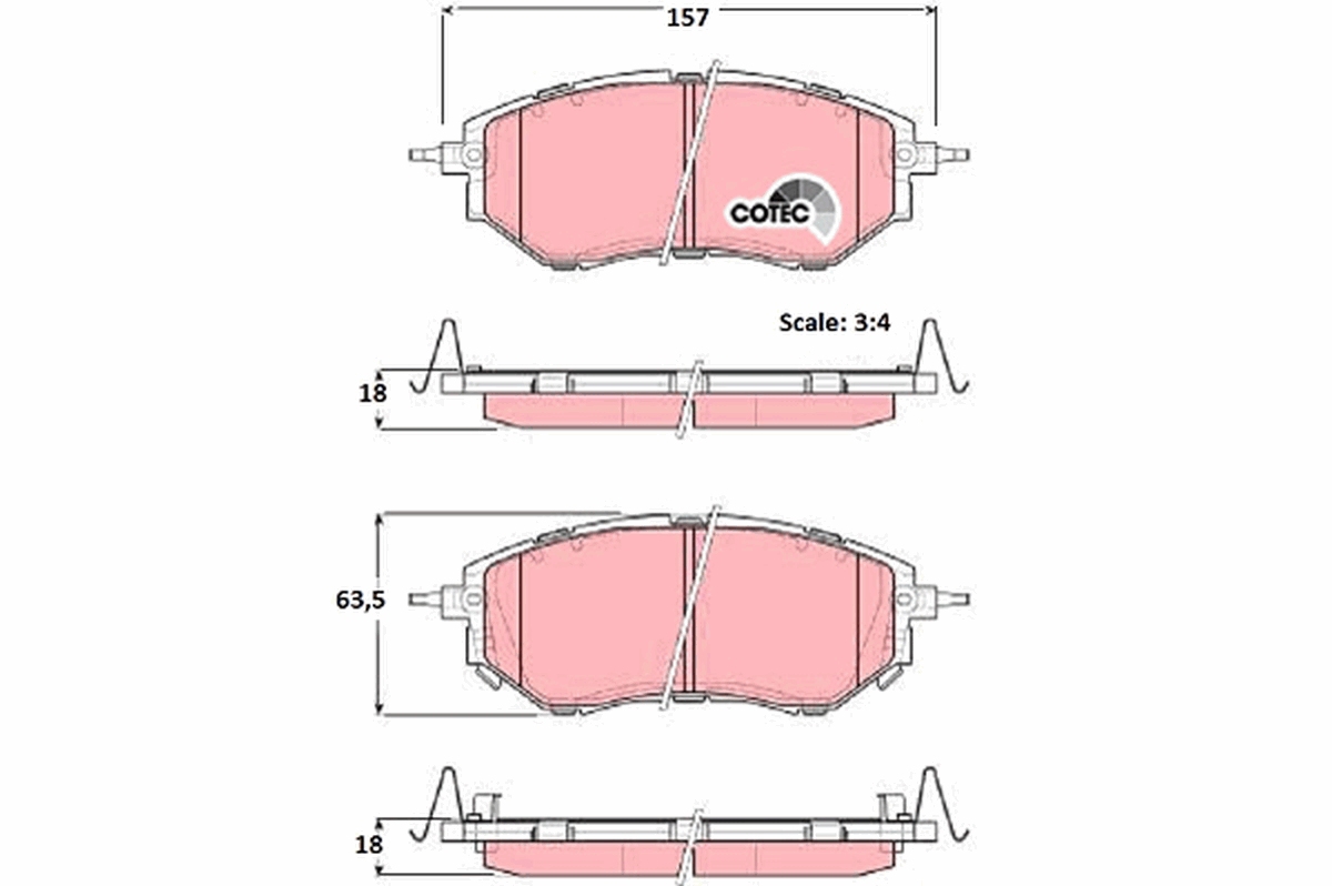 Placute frana TRW GDB3372