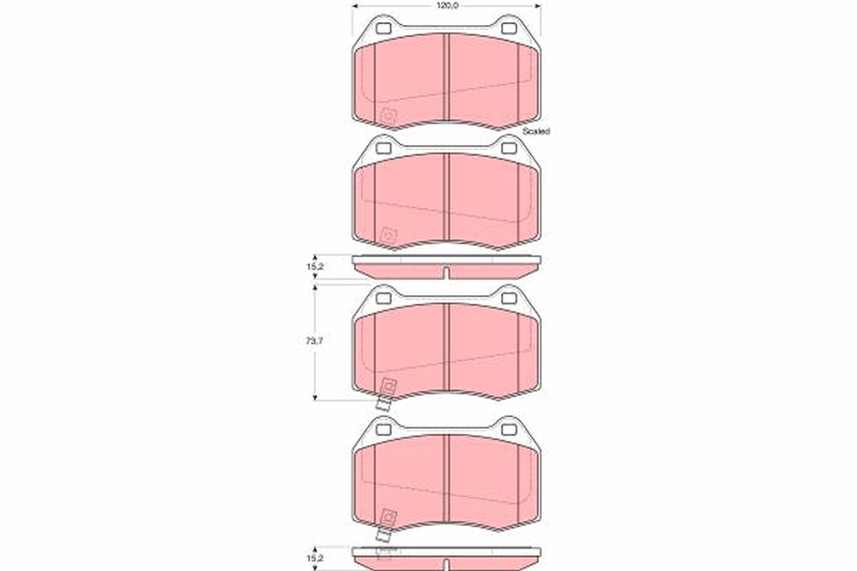 Placute frana TRW GDB3381