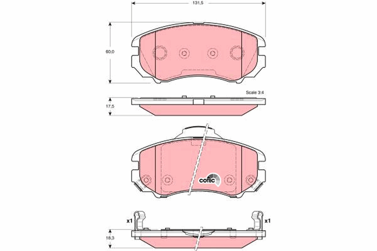 Placute frana TRW GDB3386