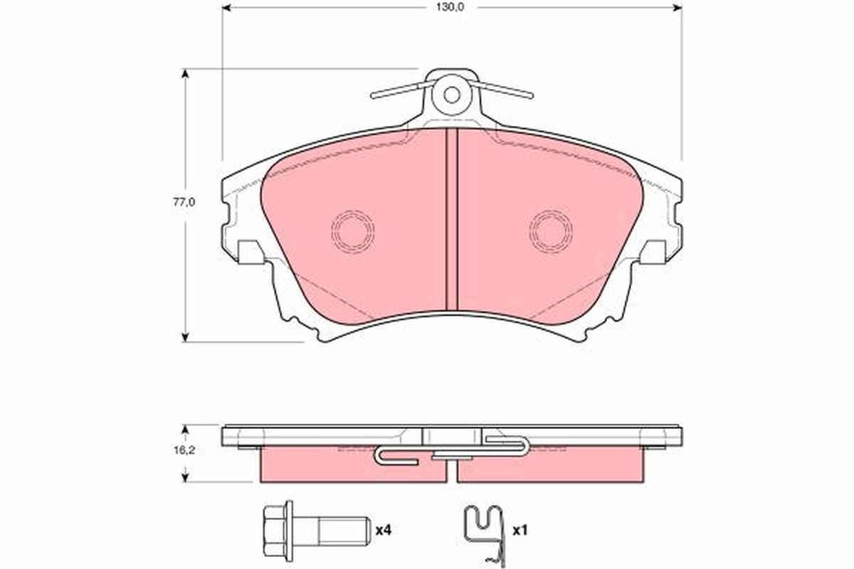 Placute frana TRW GDB3389