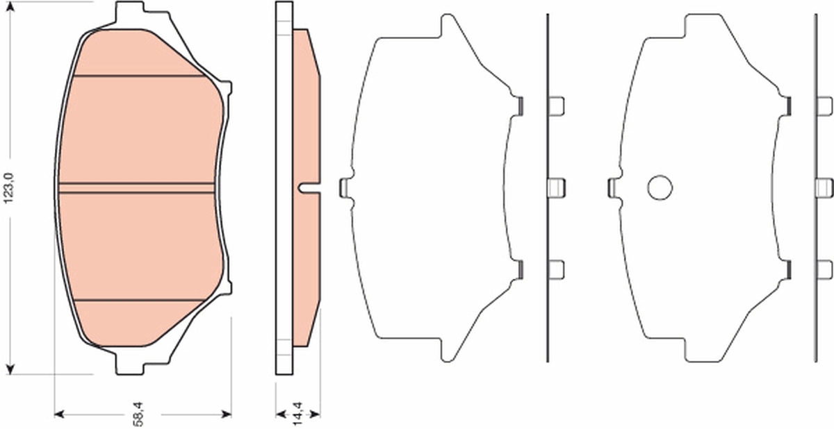 Placute frana TRW GDB3401