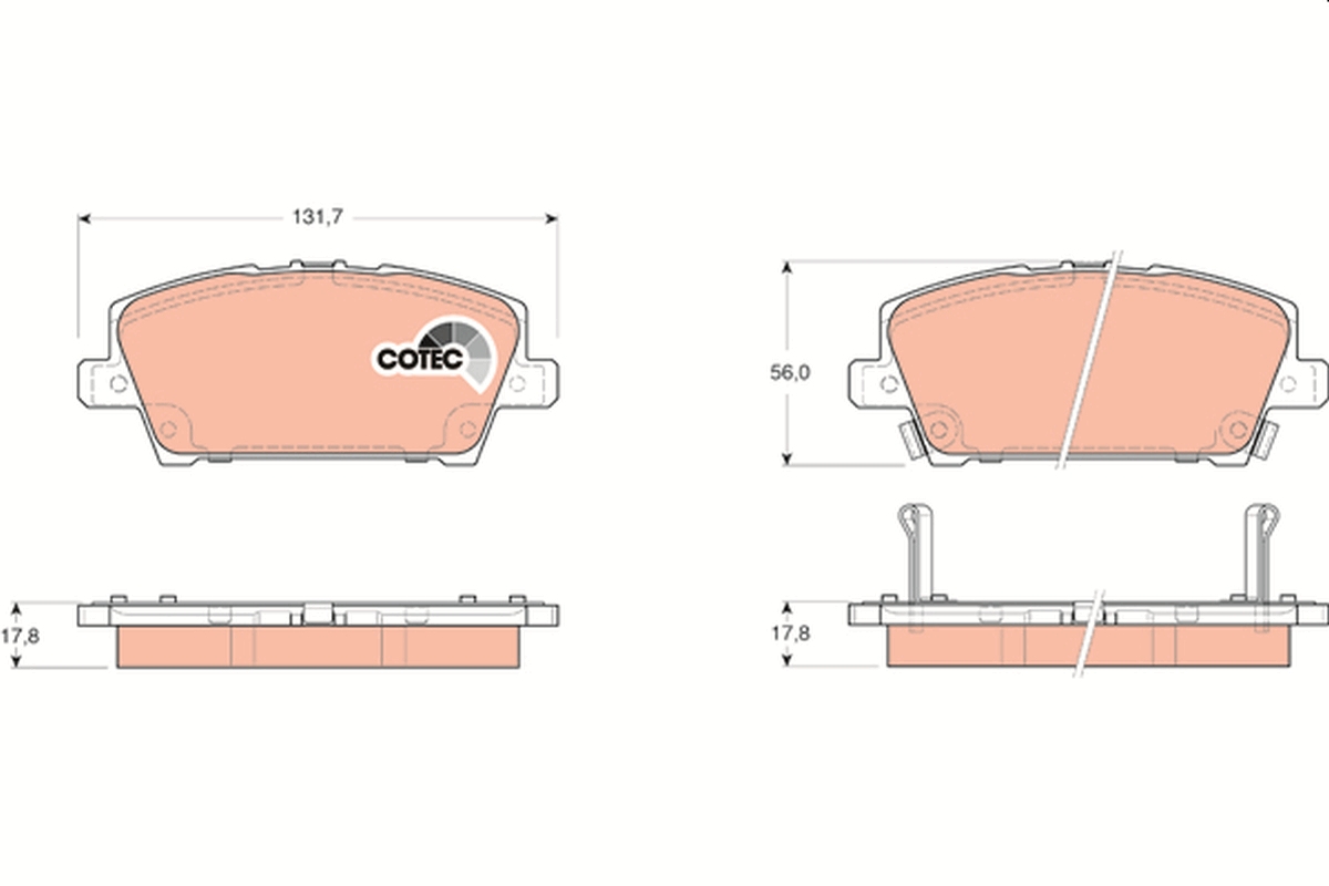 Placute frana TRW GDB3407