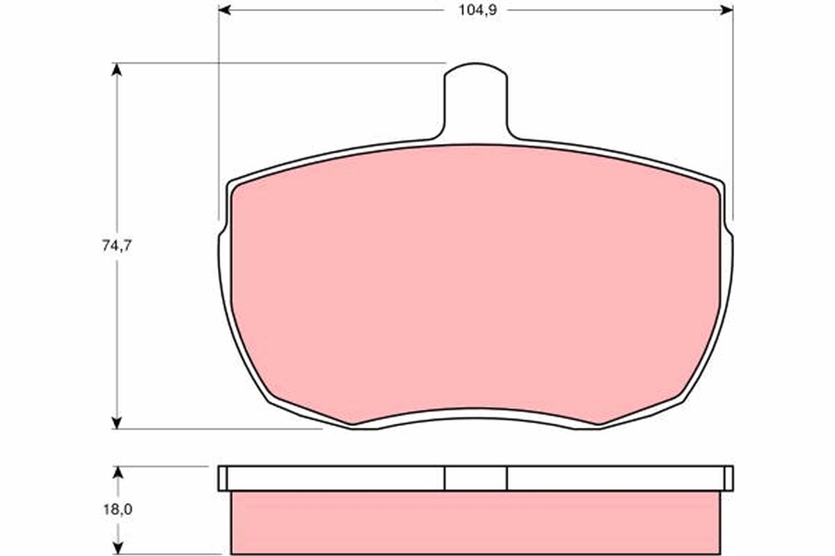 Placute frana TRW GDB341