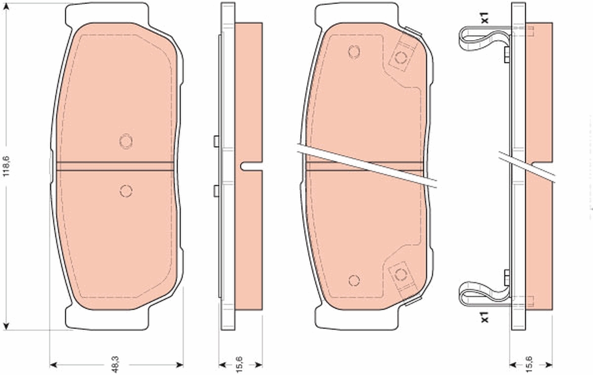 Placute frana TRW GDB3413
