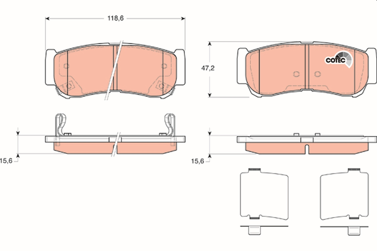 Placute frana TRW GDB3419