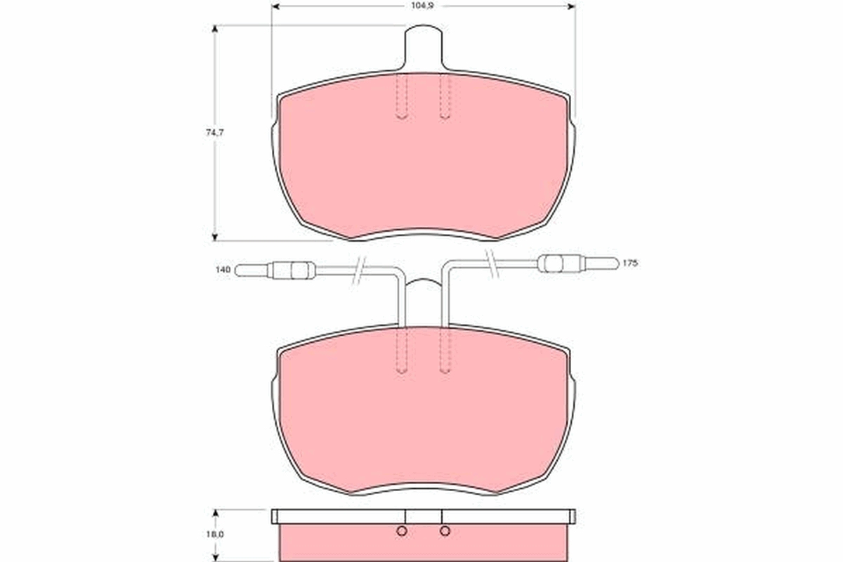 Placute frana TRW GDB342
