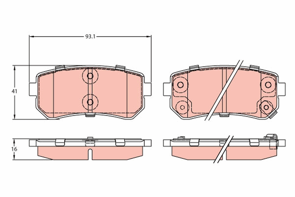 Placute frana TRW GDB3421