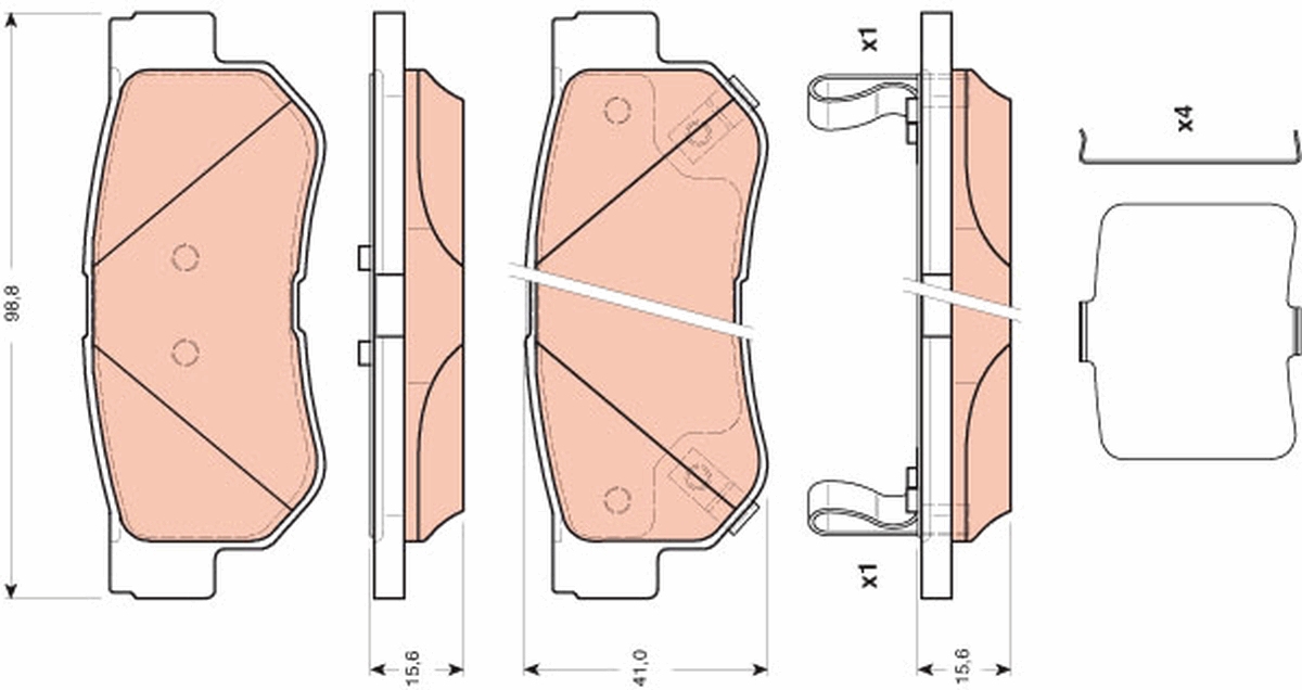 Placute frana TRW GDB3432