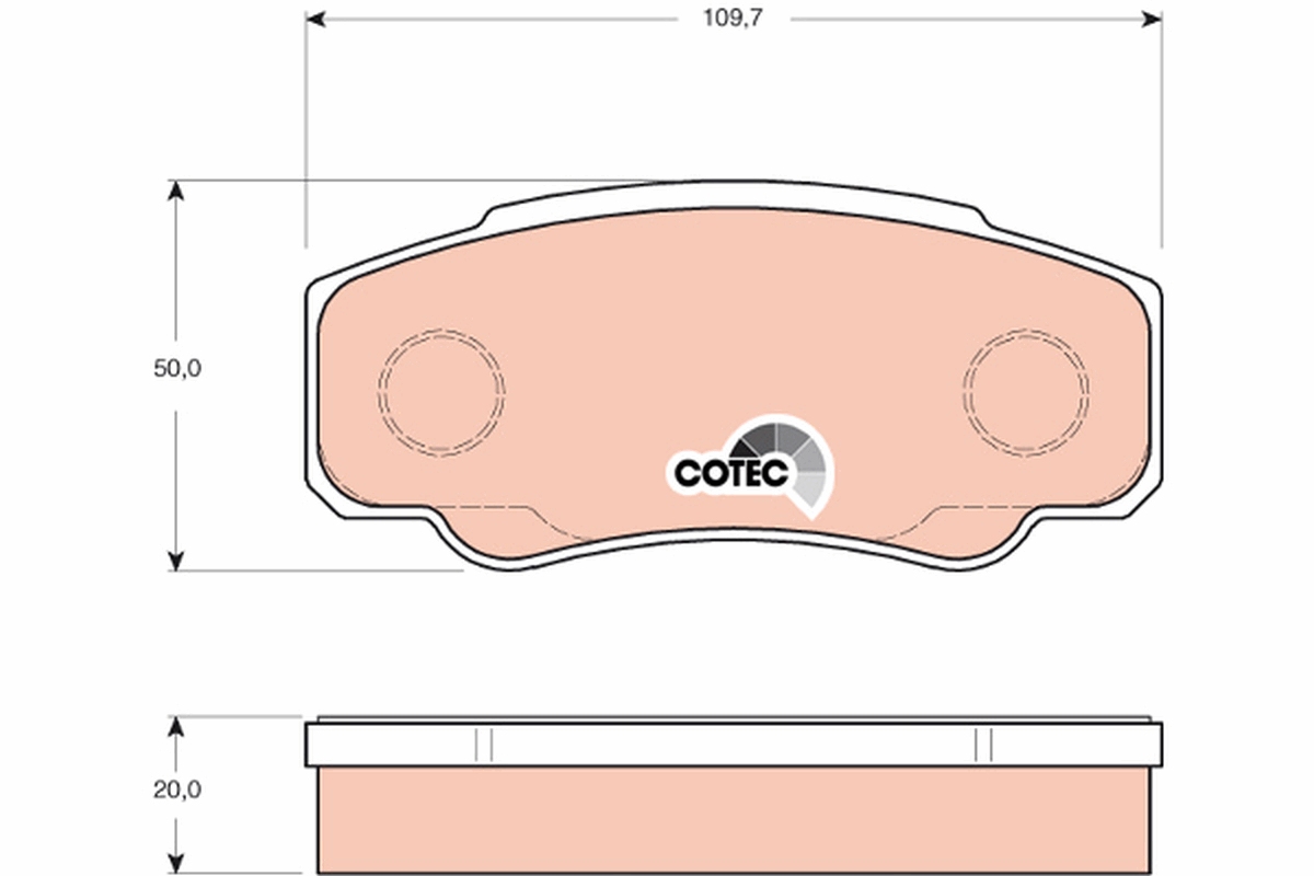 Placute frana TRW GDB3441