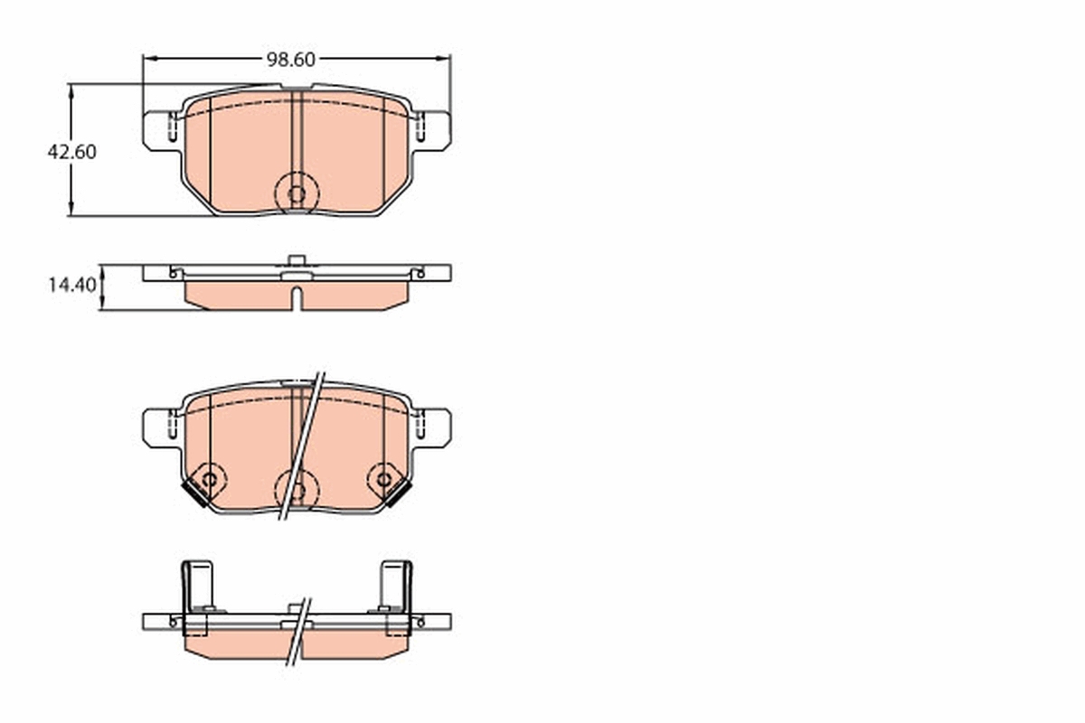 Placute frana TRW GDB3454