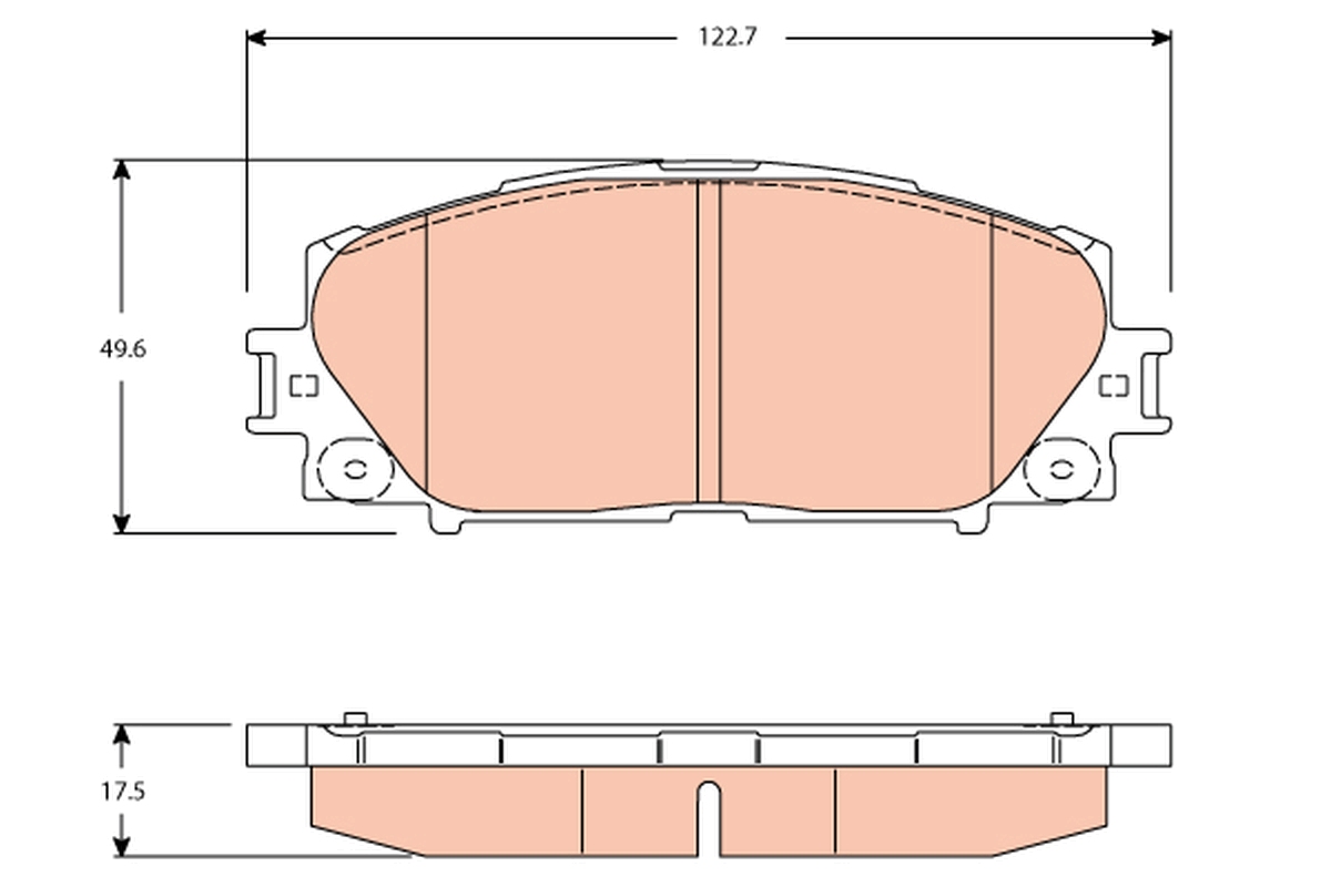 Placute frana TRW GDB3459