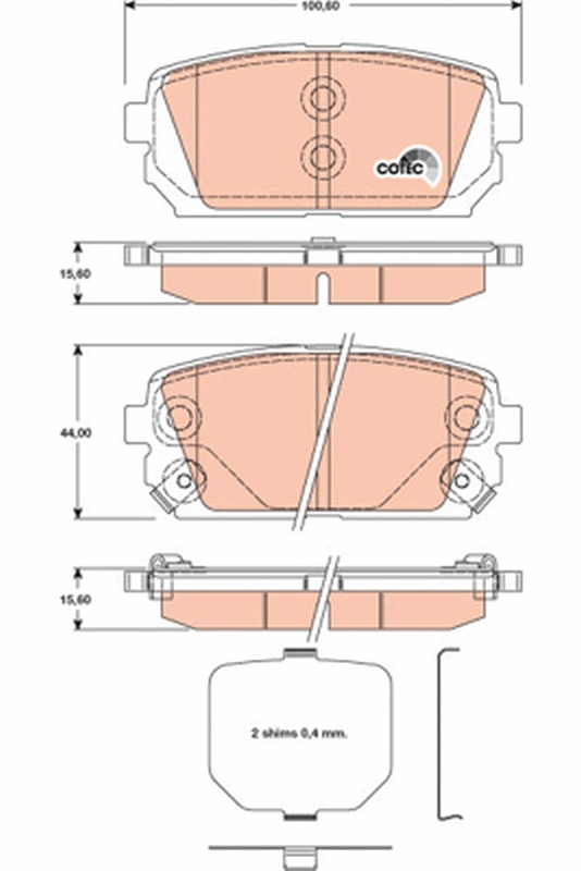 Placute frana TRW GDB3462
