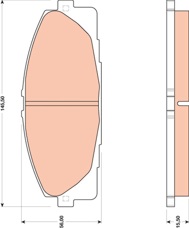 Placute frana TRW GDB3485