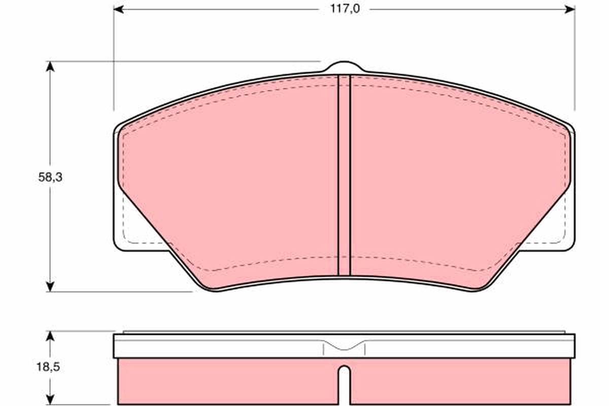 Placute frana TRW GDB349