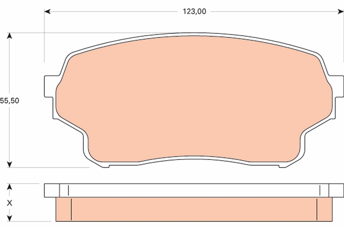 Placute frana TRW GDB3490