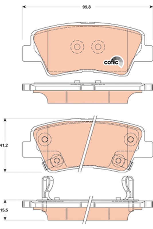 Placute frana TRW GDB3494