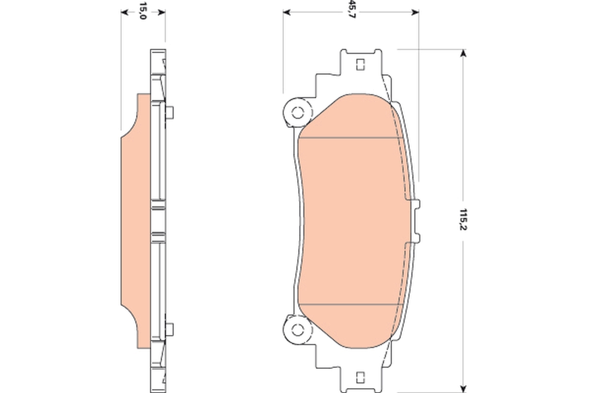 Placute frana TRW GDB3497
