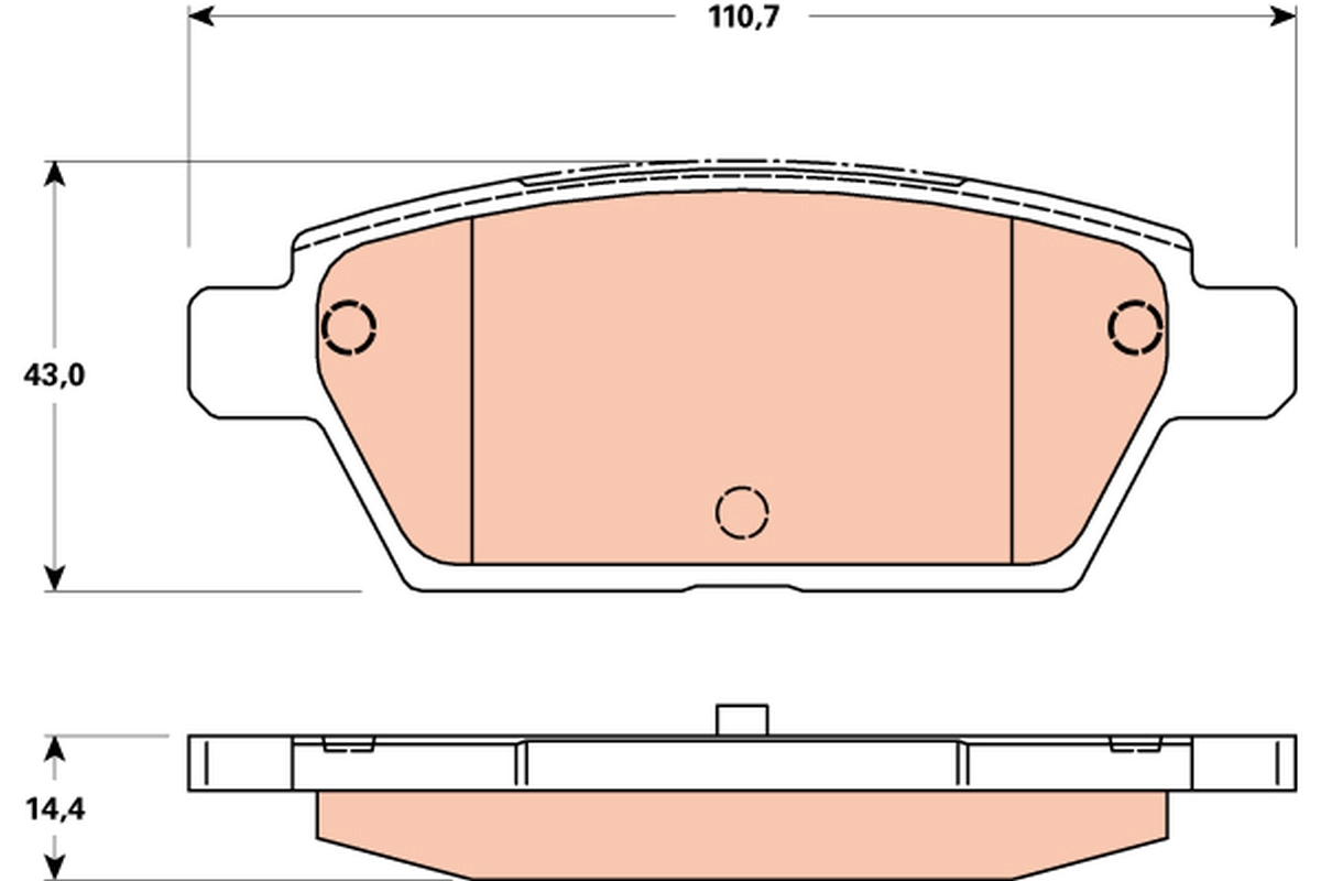 Placute frana TRW GDB3517