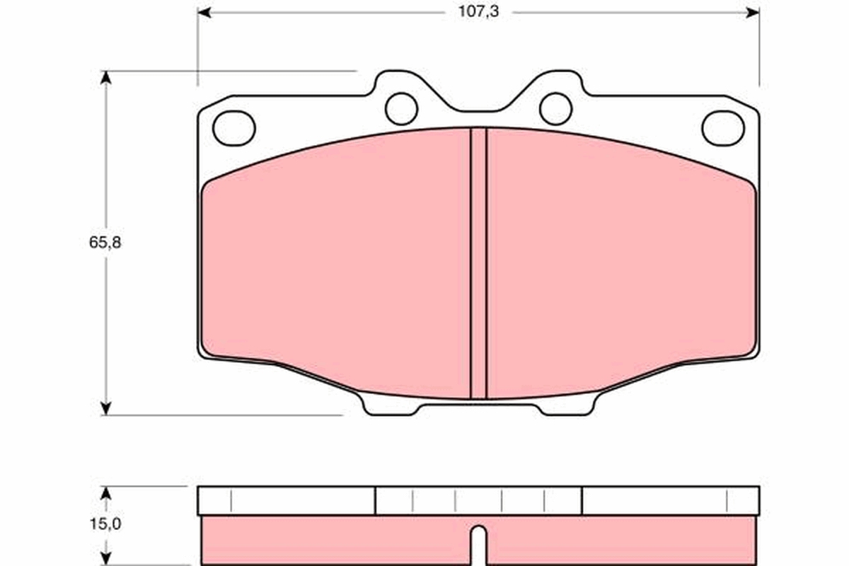 Placute frana TRW GDB352