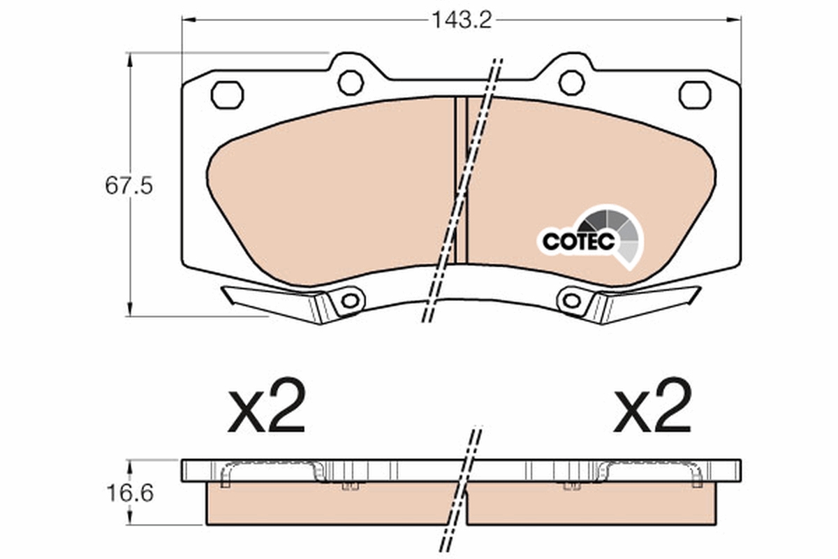 Placute frana TRW GDB3534