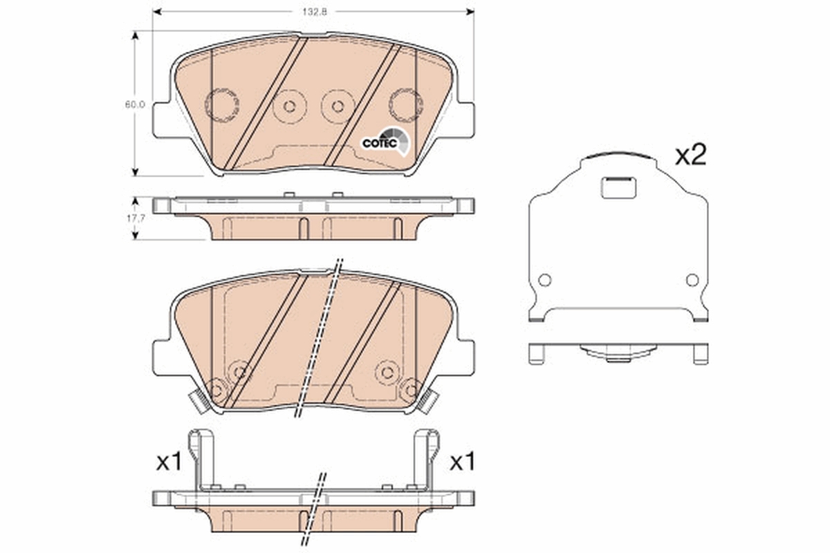 Placute frana TRW GDB3549