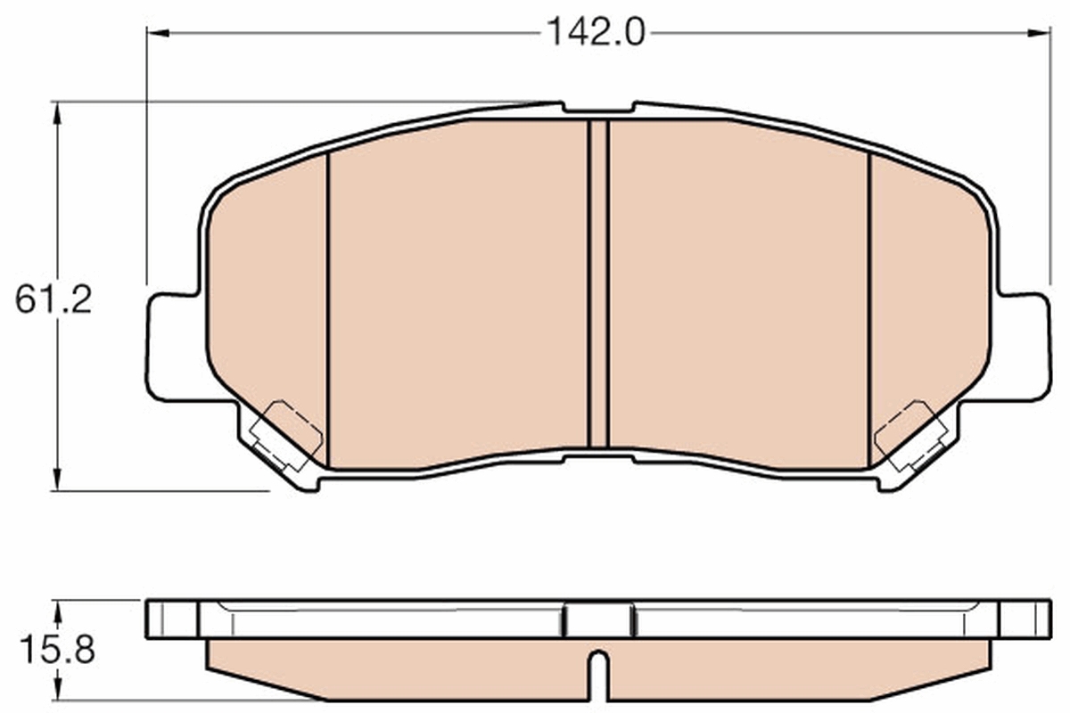 Placute frana TRW GDB3562