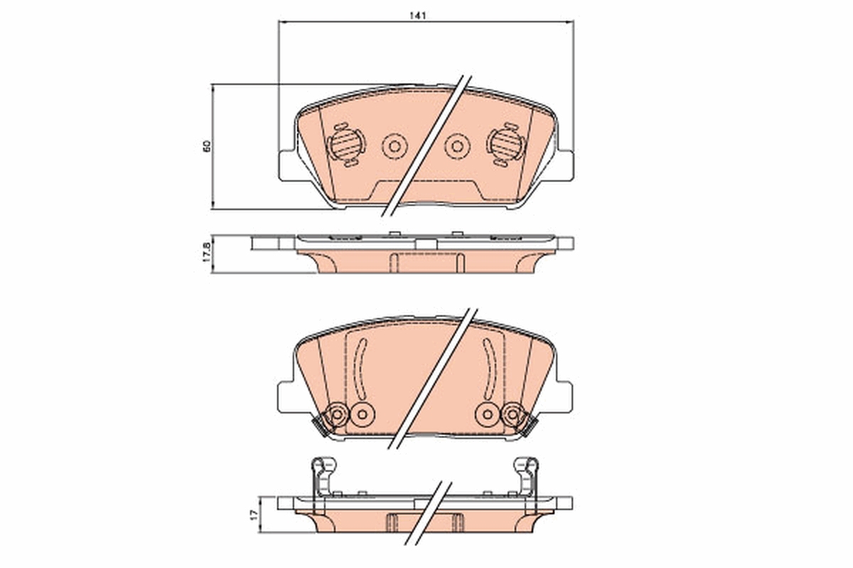 Placute frana TRW GDB3621