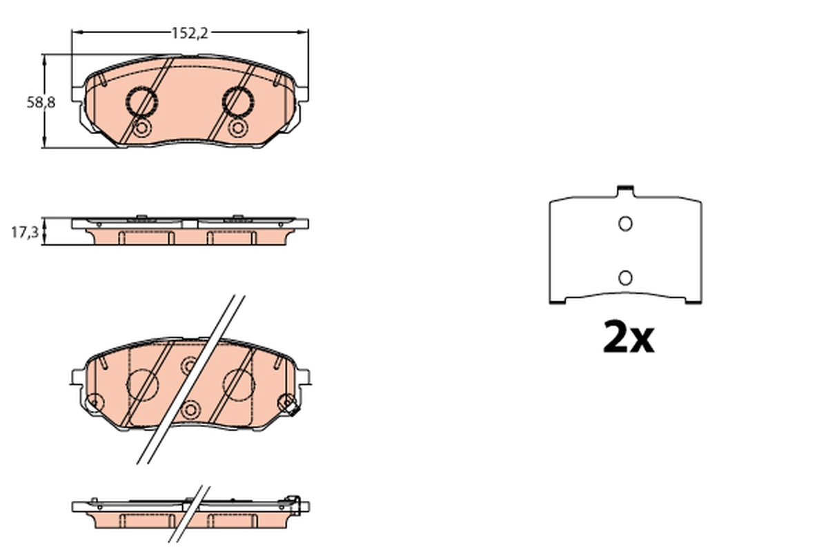 Placute frana TRW GDB3638