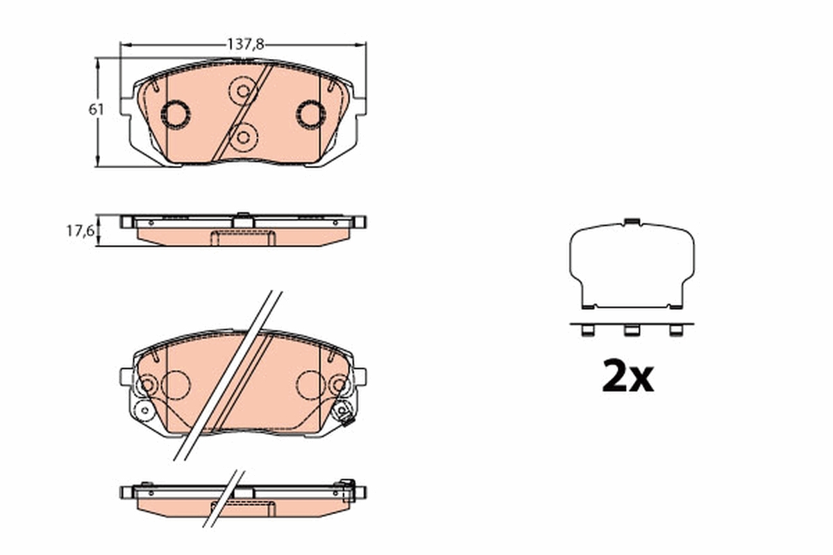 Placute frana TRW GDB3640