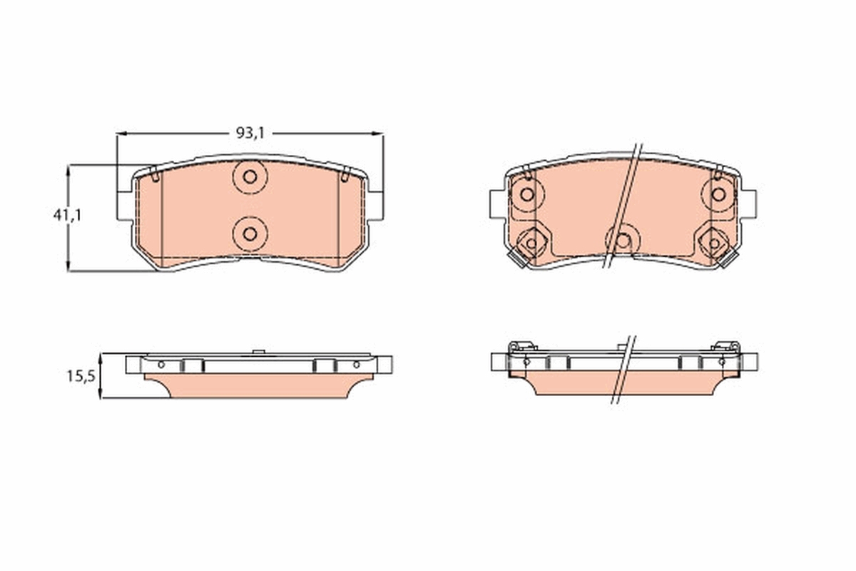 Placute frana TRW GDB3641