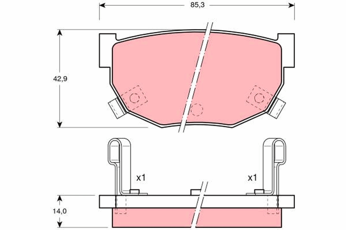 Placute frana TRW GDB368