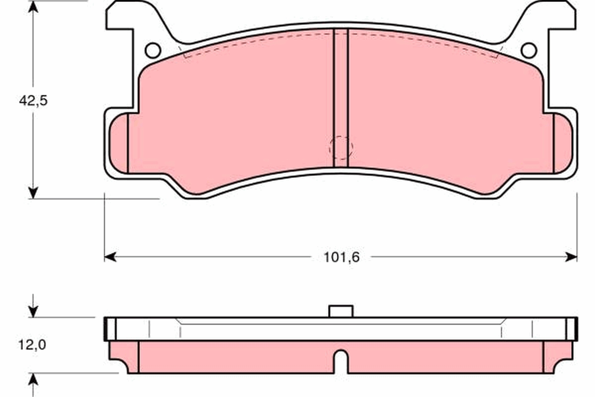 Placute frana TRW GDB375