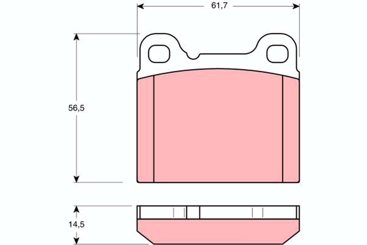 Placute frana TRW GDB391