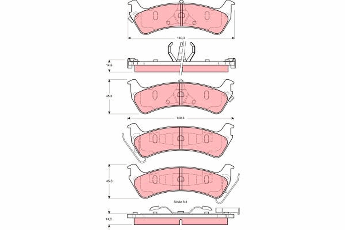 Placute frana TRW GDB4094